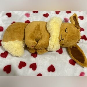 Pokemon Eevee Sleeping Plush Toy! New with no tag! Approx 11-12in